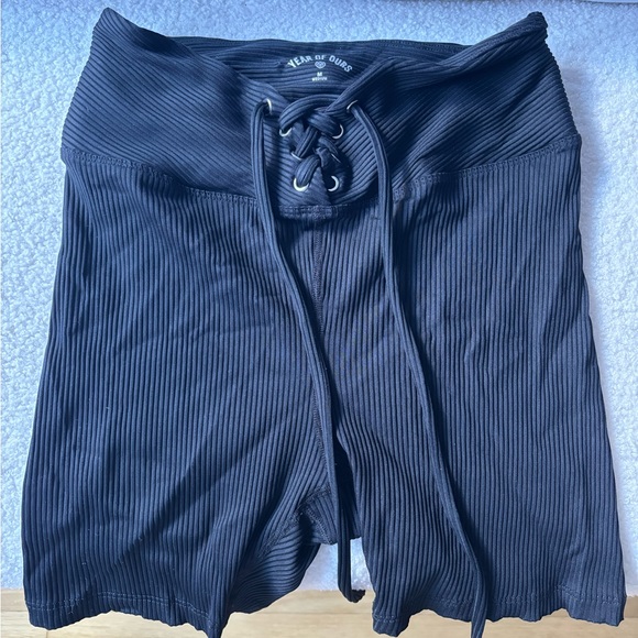 Year of Ours Football Lace Up Biker Short - Picture 2 of 4